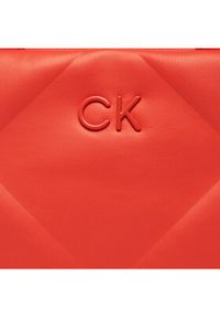 Calvin Klein Torebka Re-Lock Quilt Tote Mini K60K611340 Pomarańczowy. Kolor: pomarańczowy. Materiał: skórzane