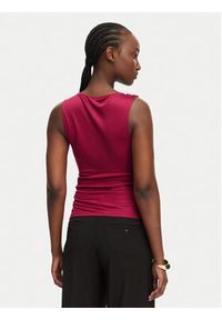 Marciano Guess Top G6GP11 K3617 Różowy Slim Fit. Kolor: różowy. Materiał: wiskoza #4