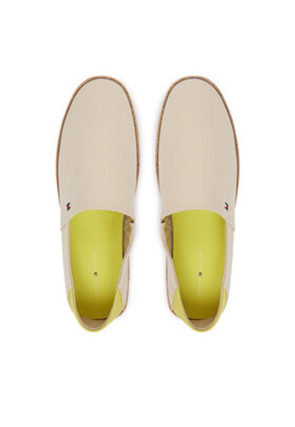 TOMMY HILFIGER - Tommy Hilfiger Espadryle Core Hilfiger Espadrille Textile FM0FM05792 Beżowy. Kolor: beżowy. Materiał: materiał