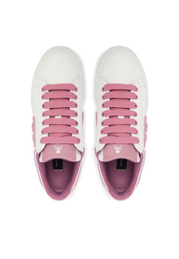 Philipp Plein - PHILIPP PLEIN Sneakersy SAFS USC0904 PLE005N Biały. Kolor: biały. Materiał: skóra