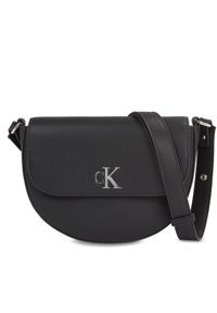 Calvin Klein Jeans Torebka Minimal Monogram Saddle Bag22 T K60K611961 Czarny. Kolor: czarny #1