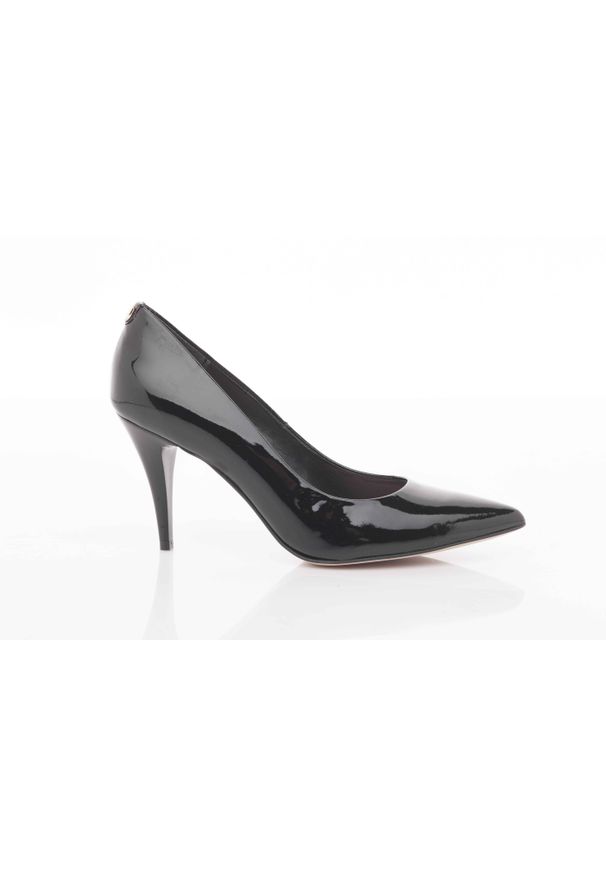 Szpilki Bayla-Sa 1535-07 Czarny, Skóra naturalna lakierowana. Okazja: na karnawał. Kolor: czarny. Materiał: skóra. Obcas: na szpilce. Styl: elegancki