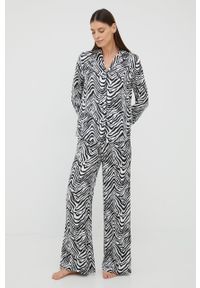 Karl Lagerfeld koszula piżamowa damska. Materiał: tkanina. Długość: długie