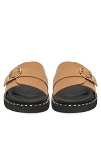 MEXX Klapki MX/019C-HY Beżowy. Kolor: beżowy. Materiał: skóra #7