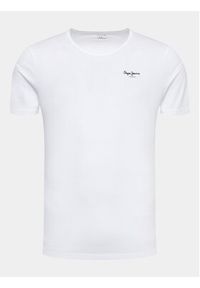 Pepe Jeans Komplet t-shirtów Pepe Tshirt 2P PMU10976 Biały Regular Fit. Kolor: biały. Materiał: bawełna #7
