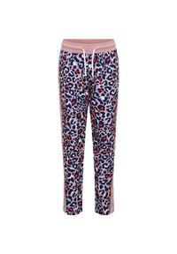 Dresy dziewczęce Hummel Leonora. Kolor: fioletowy. Materiał: dresówka. Sport: bieganie #1