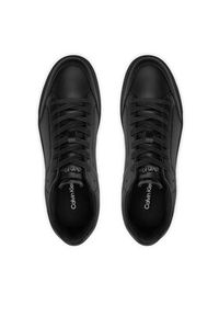 Calvin Klein Sneakersy Low Top Lace Up Lth Perf Mono HM0HM01428 Czarny. Kolor: czarny. Materiał: skóra