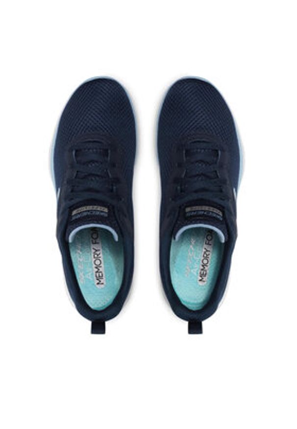 skechers - Skechers Sneakersy Brilliant View 149303/NVBL Granatowy. Kolor: niebieski. Materiał: materiał