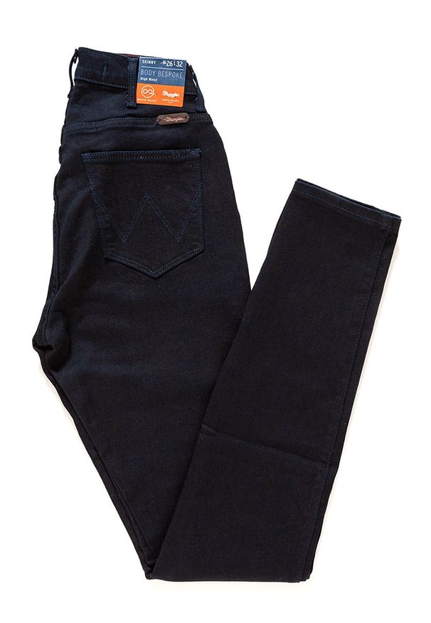 Wrangler - WRANGLER HIGH SKINNY TRUE BLUE W27HBV79B. Stan: podwyższony