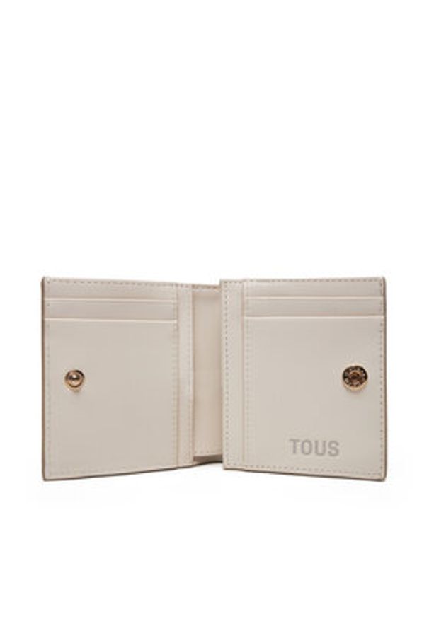 Tous - TOUS Portfel Kaos Mini Lines 2002183601 Beżowy. Kolor: beżowy. Materiał: skóra