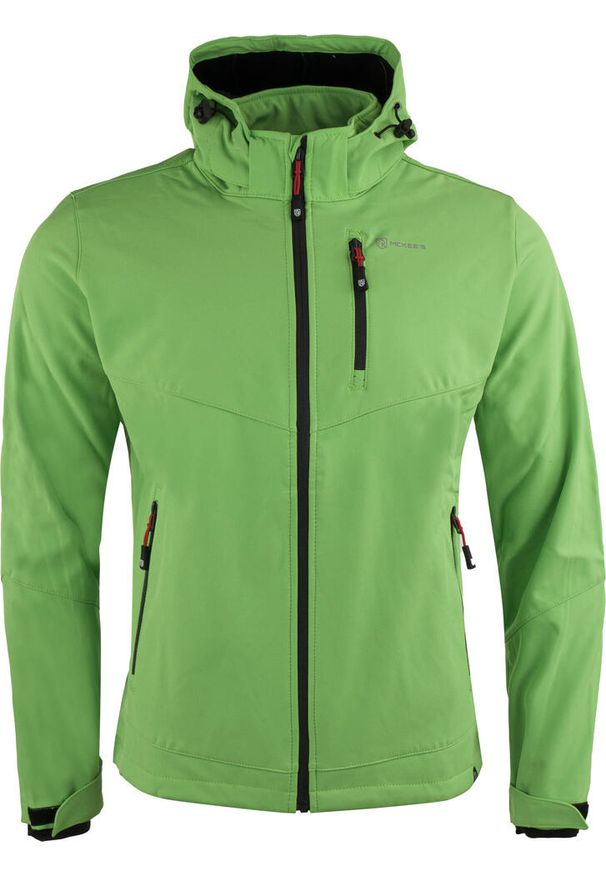 Munkees - Kurtka Softshell McKees dla Mężczyzn - Sucha Zielona L. Kolor: zielony. Materiał: softshell. Sezon: wiosna, jesień. Sport: turystyka piesza