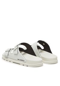 Karl Lagerfeld - KARL LAGERFELD Klapki Kondo Tred KL70975 Biały. Kolor: biały. Materiał: skóra