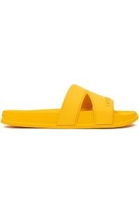Klapki New Balance U SUF20SC1 żółte. Kolor: żółty. Wzór: gładki. Sezon: lato