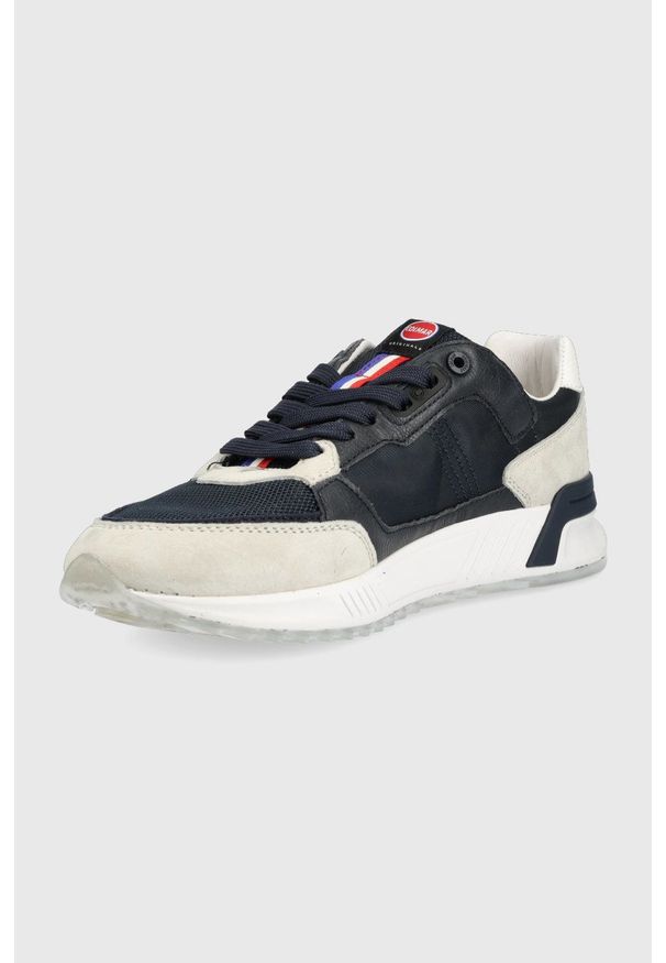 Colmar sneakersy navy-white kolor granatowy. Nosek buta: okrągły. Zapięcie: sznurówki. Kolor: niebieski. Materiał: guma