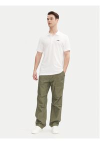 Aeronautica Militare Polo 251PO1843P191 Biały Regular Fit. Typ kołnierza: polo. Kolor: biały. Materiał: bawełna