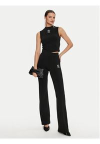Guess Spodnie materiałowe Elea V4YB01 KCDN0 Czarny Slim Fit. Kolor: czarny. Materiał: wiskoza #4