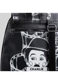 Plecak damski Mumka wegański Charlie Chaplin. Wzór: motyw zwierzęcy