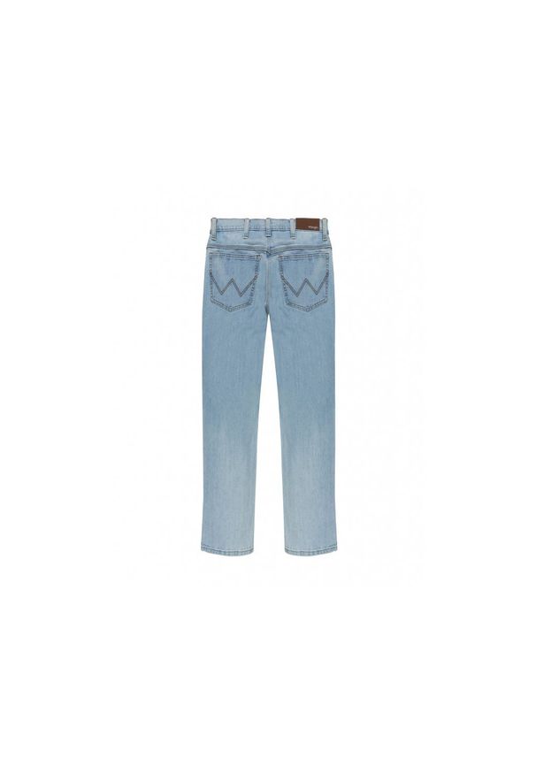 Wrangler - WRANGLER STRAIGHT MĘSKIE SPODNIE JEANSOWE JEANSY BLEACH W10TM6X9E 112126013