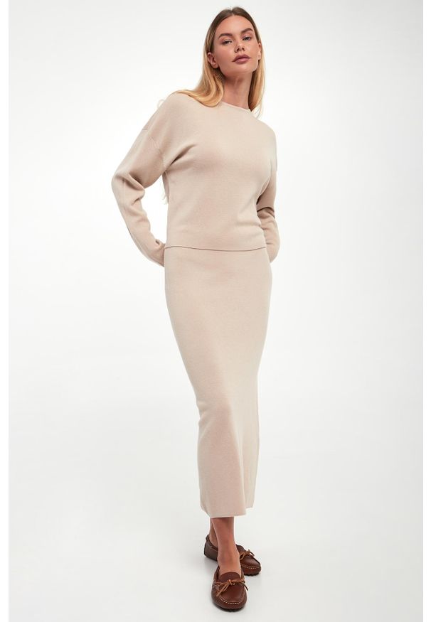 Marella - Sweter damski wełniany Grinta MARELLA MONOCHROME. Materiał: wełna