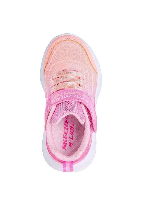 Adidasy Skechers S Lights-skechers Sola Glow-, Dzieci. Okazja: na co dzień. Kolor: różowy. Materiał: materiał