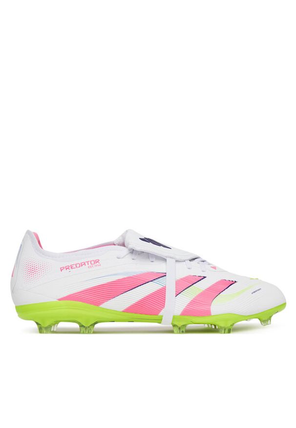 Adidas - adidas Buty do piłki nożnej Predator Pro Fold-Over Tongue Firm Ground JR0440 Biały. Kolor: biały. Materiał: skóra