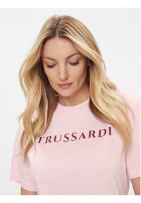 Trussardi Jeans - Trussardi T-Shirt 56T00592 Różowy Regular Fit. Kolor: różowy. Materiał: bawełna #2