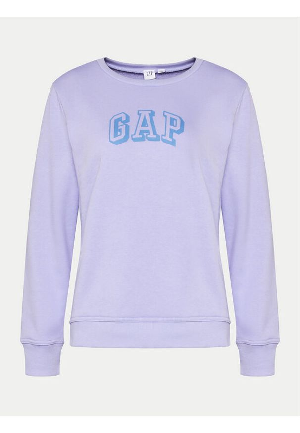 GAP - Gap Bluza 885586-02 Fioletowy Regular Fit. Kolor: fioletowy. Materiał: bawełna