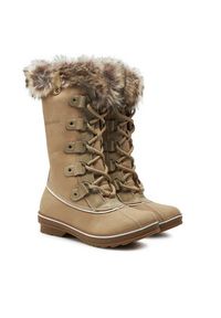 Kimberfeel Śniegowce Beverly Beżowy. Kolor: beżowy. Materiał: skóra #4