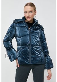 Guess kurtka damska kolor granatowy zimowa. Okazja: na co dzień. Kolor: niebieski. Sezon: zima. Styl: casual #1