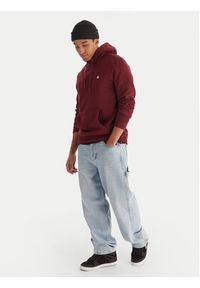 Element Bluza Icon Embroidery ELYFT00198 Bordowy Regular Fit. Kolor: czerwony. Materiał: bawełna #4