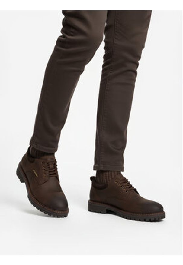 G-Star RAW - G-Star Raw Półbuty CEO-NOLAN-10 MI24 Brązowy. Kolor: brązowy. Materiał: nubuk, skóra