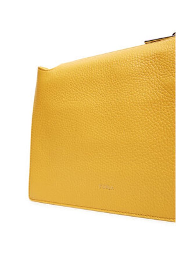 Furla Torebka Nuvola S WB01275 HSF000 CN 4132S Żółty. Kolor: żółty. Materiał: skórzane
