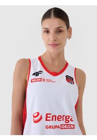 4f - 4F Koszulka meczowa replika domowa z sezonu 2024/25 damska 4F x MMKS Katarzynki Toruń - multikolor 3XL. Typ kołnierza: dekolt w serek. Kolor: wielokolorowy. Materiał: dzianina, włókno, materiał, syntetyk. Wzór: gładki, aplikacja, ze splotem. Sport: koszykówka, fitness #2