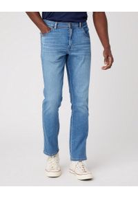 Wrangler - WRANGLER TEXAS SLIM MĘSKIE SPODNIE JEANSOWE THE STORY W12S7424J