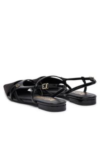 Just Cavalli Baleriny 80RA3S78 ZSE33 Czarny. Kolor: czarny. Materiał: materiał #4