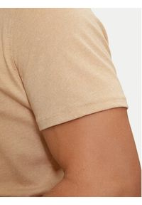 Tommy Jeans T-Shirt Jaspe DM0DM09587 Beżowy Slim Fit. Kolor: beżowy. Materiał: bawełna, syntetyk #5