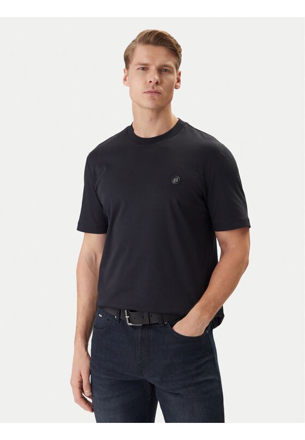 BOSS T-Shirt 50555844 Granatowy Regular Fit. Kolor: niebieski. Materiał: bawełna