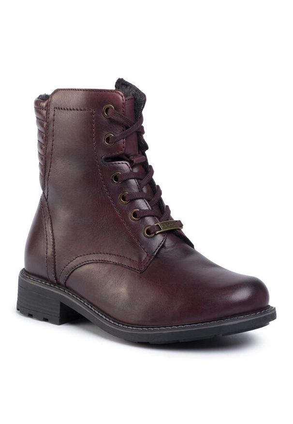 Lasocki Trzewiki SMWI16-VIVA-04 Bordowy. Kolor: czerwony. Materiał: skóra