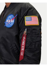 Alpha Industries Kurtka bomber Nasa 166107 Czarny Regular Fit. Kolor: czarny. Materiał: syntetyk #5