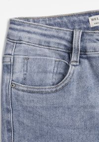 Renee - Niebieskie Klasyczne Jeansy Flare Regular Waist Neliovia. Okazja: na co dzień. Kolor: niebieski. Wzór: aplikacja. Styl: klasyczny #5