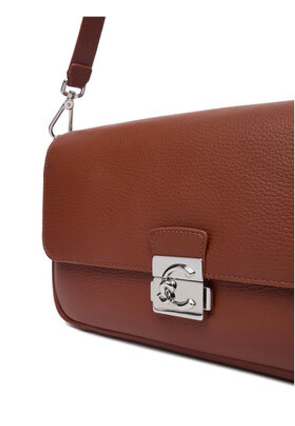 Coccinelle Torebka U4K Coccinelle C-Me Lock E1 U4K 12 01 02 Brązowy. Kolor: brązowy. Materiał: skórzane