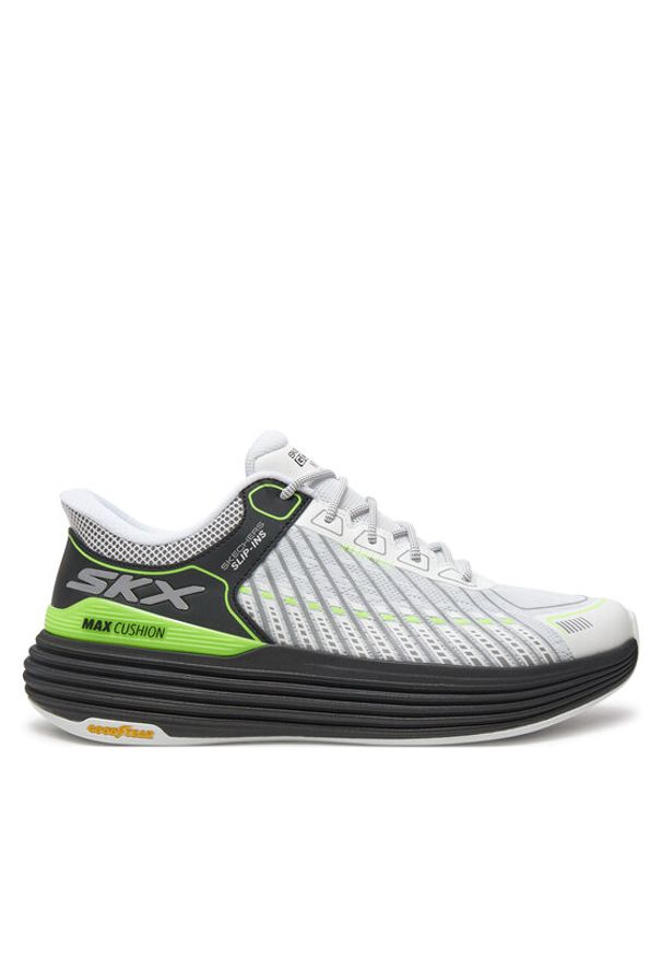 skechers - Skechers Buty do biegania Max Cushioning Suspension 220936 Biały. Kolor: biały. Materiał: materiał, mesh