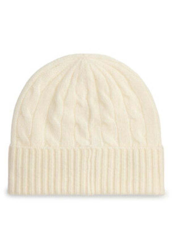 Polo Ralph Lauren Czapka 455981442003 Beżowy. Kolor: beżowy. Materiał: wełna