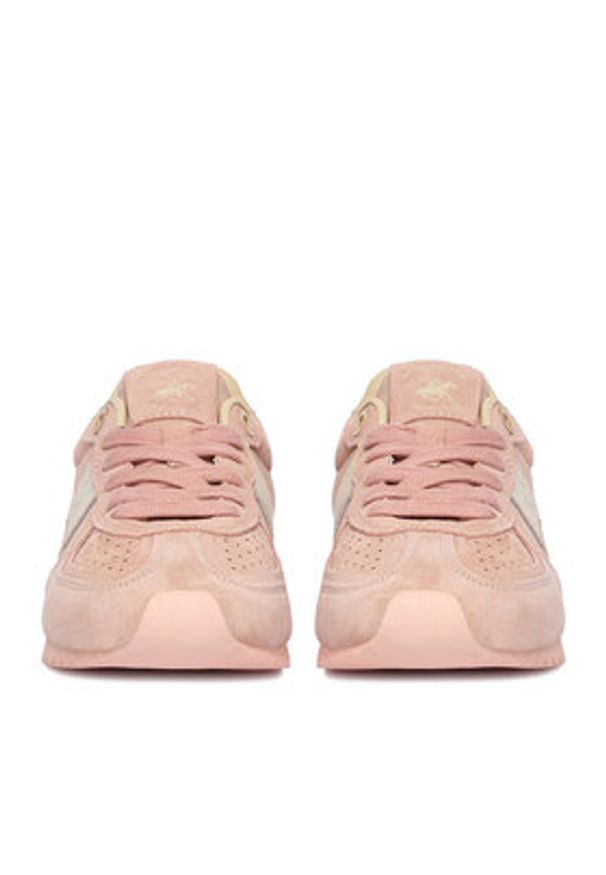 Beverly Hills Polo Club Sneakersy EO-WP40-250-04 Różowy. Kolor: różowy. Materiał: skóra, zamsz