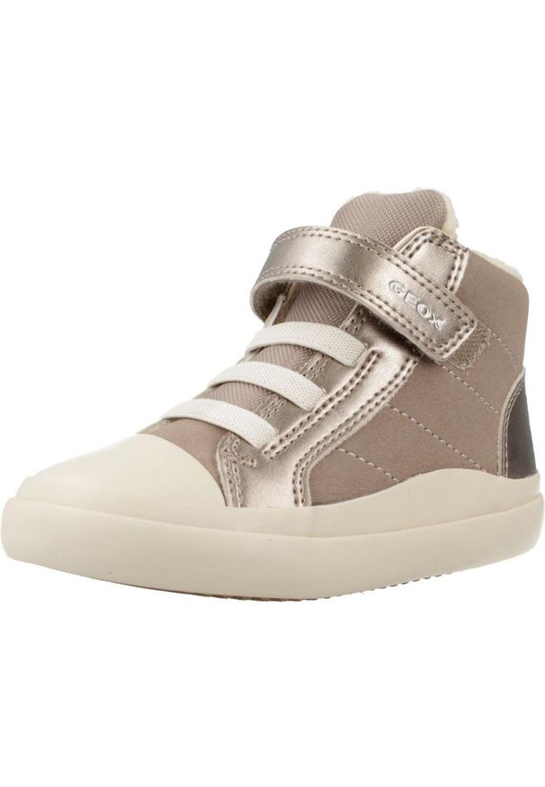 Sneakersy dla dziewczynek Geox Gisli. Kolor: brązowy, beżowy, wielokolorowy. Sport: turystyka piesza