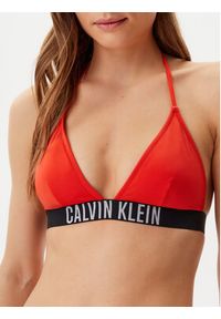 Calvin Klein Swimwear Góra od bikini KW0KW02854 Czerwony. Kolor: czerwony. Materiał: syntetyk