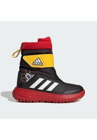 Adidas - Buty Winterplay x Disney Kids. Kolor: czerwony, czarny, wielokolorowy, biały. Materiał: materiał. Wzór: motyw z bajki