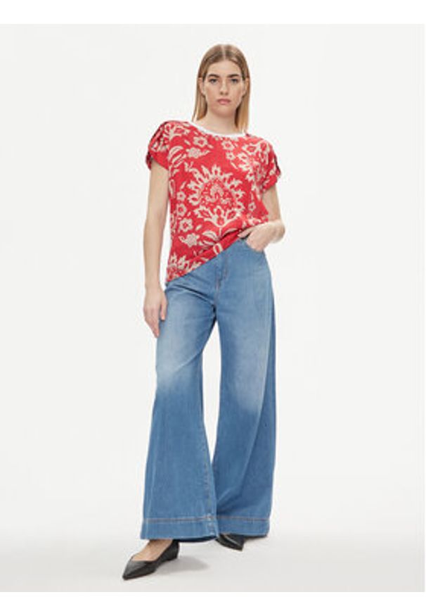 Liu Jo Bluzka MA4116 J7821 Czerwony Regular Fit. Kolor: czerwony. Materiał: syntetyk