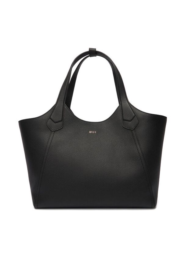 BOSS Torebka 50563395 Czarny. Kolor: czarny. Materiał: skórzane