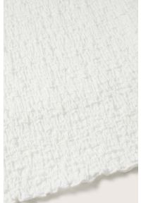 mango - Mango spódnica Fidel kolor biały midi ołówkowa. Stan: podwyższony. Kolor: biały. Materiał: włókno